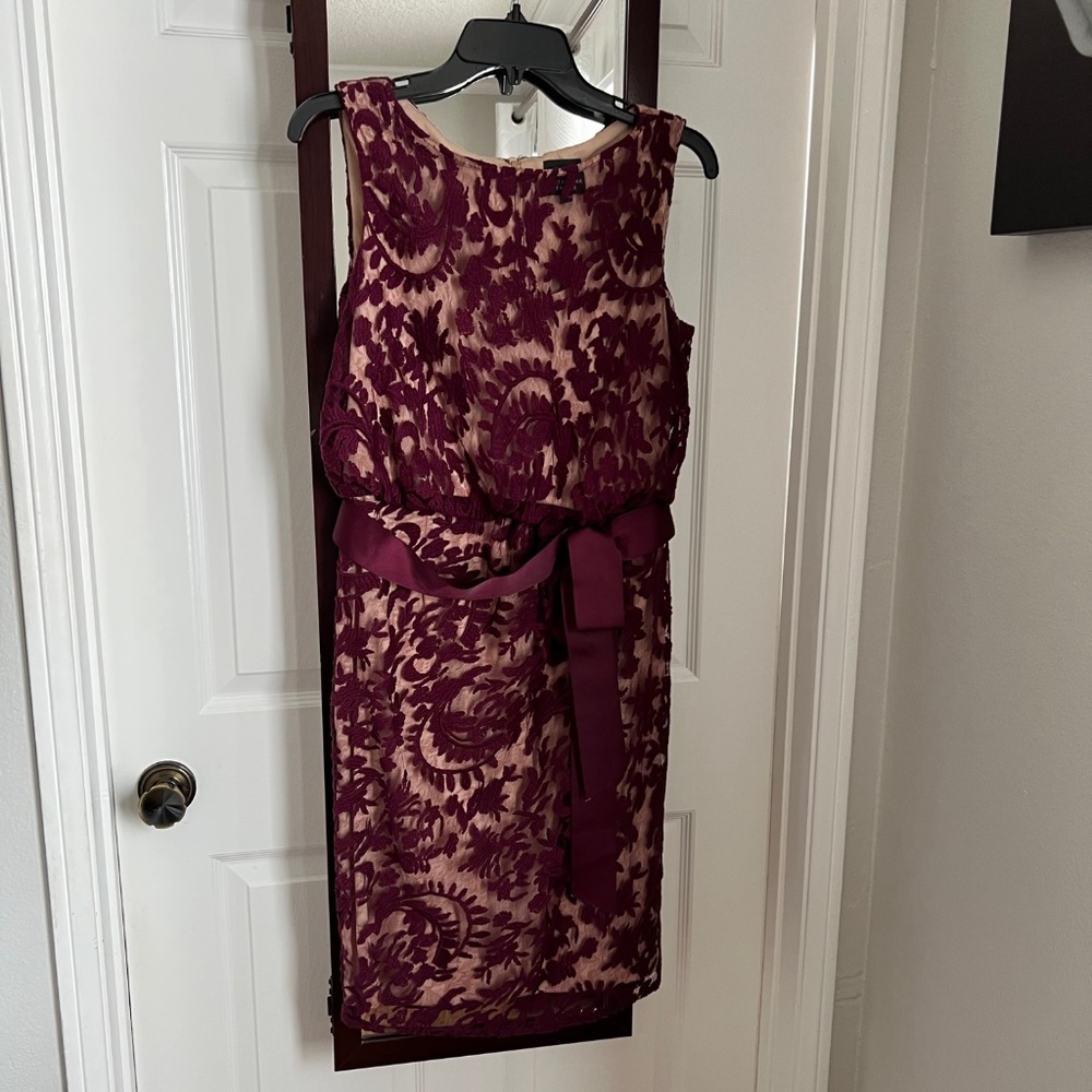 ADRIANNA PAPELL dress floral lace